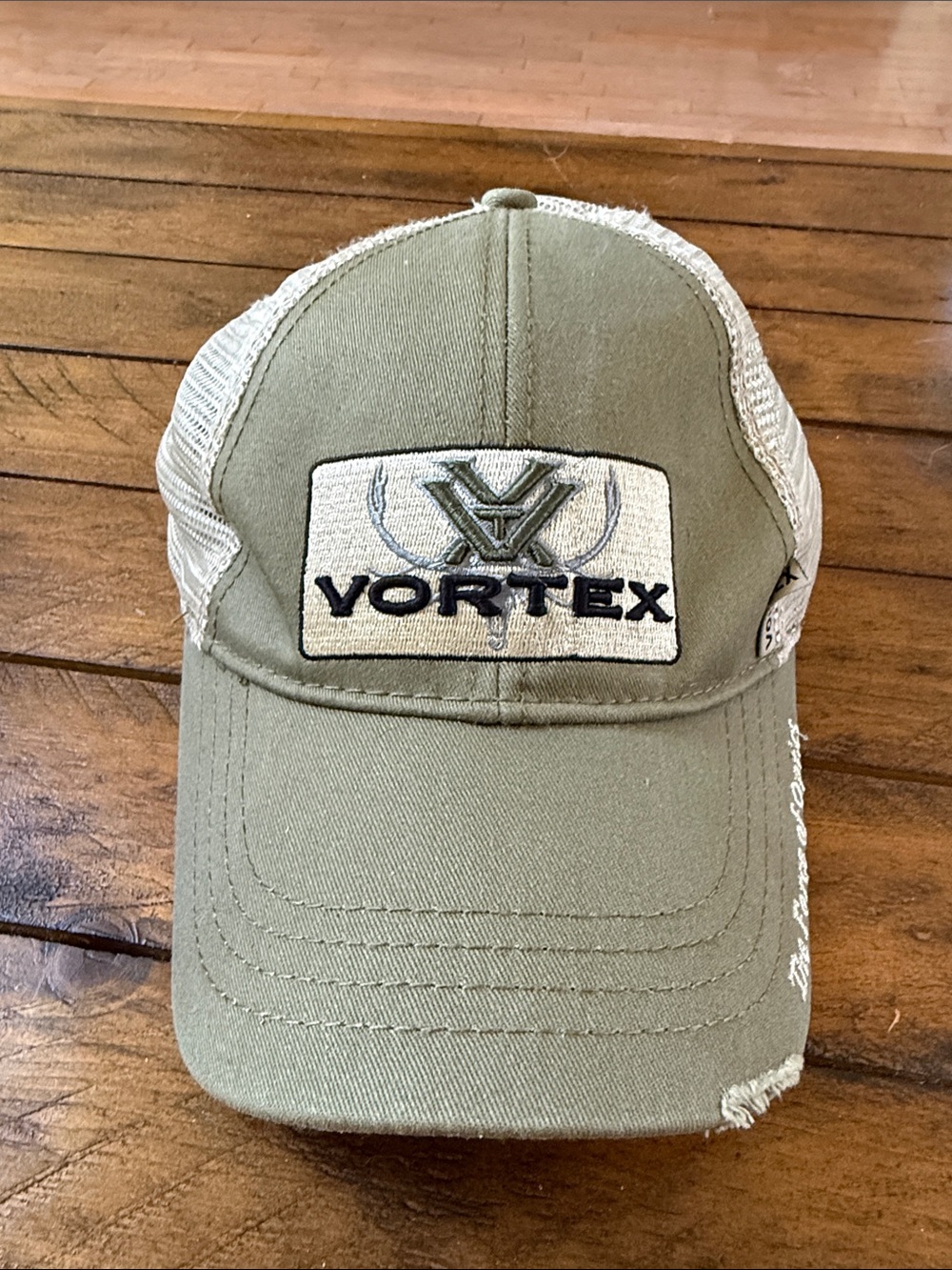 Vortex Olive and Cream Mesh Back Cap